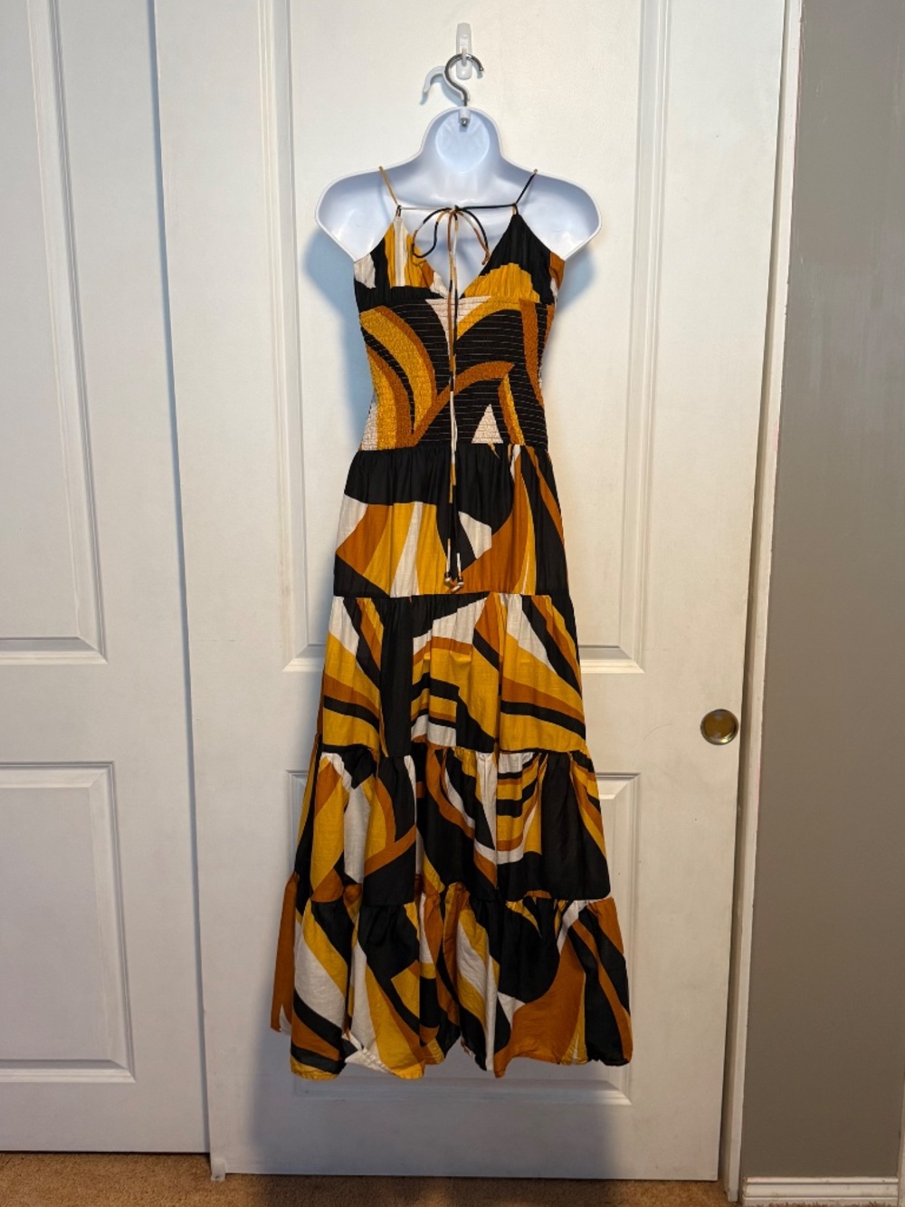 Anthropologie the Josephine Smocked Drop Waist Maxi Dress Size XS - Picture 8 of 13